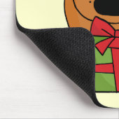 Beer met cadeautjes en cadeaus voor feestdagen muismat (Hoek)