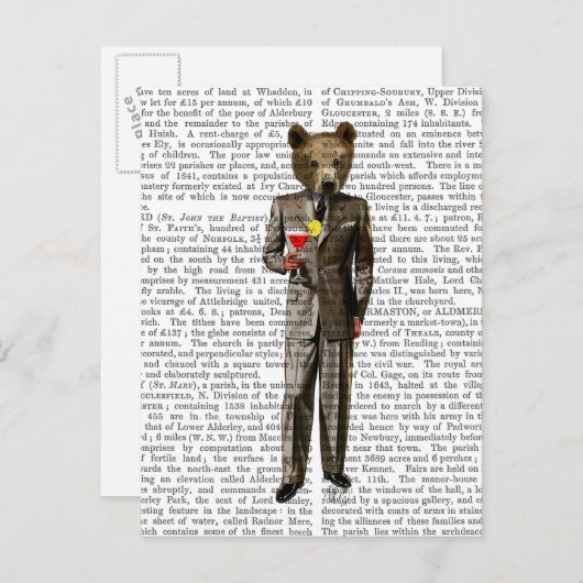 Beer met cocktail briefkaart (Voorkant / Achterkant)