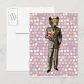 Beer met cocktail briefkaart (Voorkant / Achterkant)