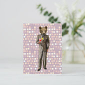 Beer met cocktail briefkaart (Staand voorkant)