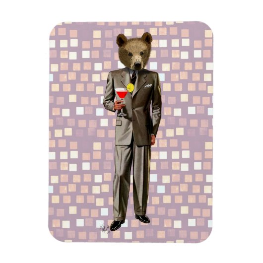 Beer met cocktail magneet (Verticaal)