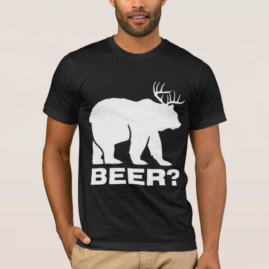Beer met Deer Beer? T-shirt (Voorkant)