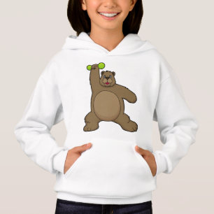 Beer met Dumbbell op Yoga Fitness