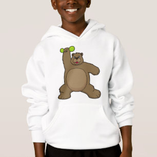 Beer met Dumbbell op Yoga Fitness