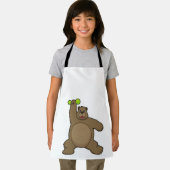 Beer met Dumbbell op Yoga Fitness Schort (Insitu)