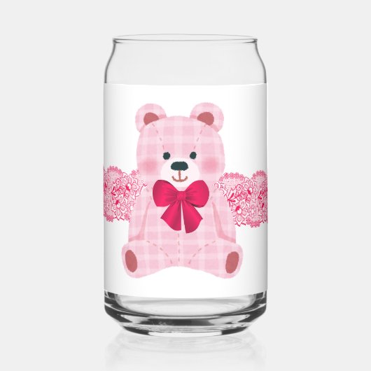 beer met een boog blikvorm glas (Links)