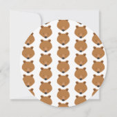 Beer met één proefdier van één geboorte kaart (Achterkant)