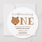 Beer met één proefdier van één geboorte kaart (Voorkant)