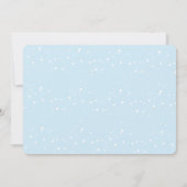 Beer met één winterdier op de eerste verjaardag kaart (Achterkant)