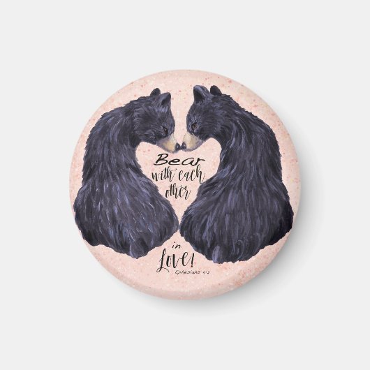 Beer met elkaar magneet (Voorkant)