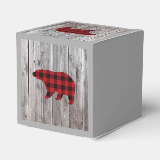 beer met gebufferde schil wild een eerste verjaard bedankdoosjes (Achterkant)