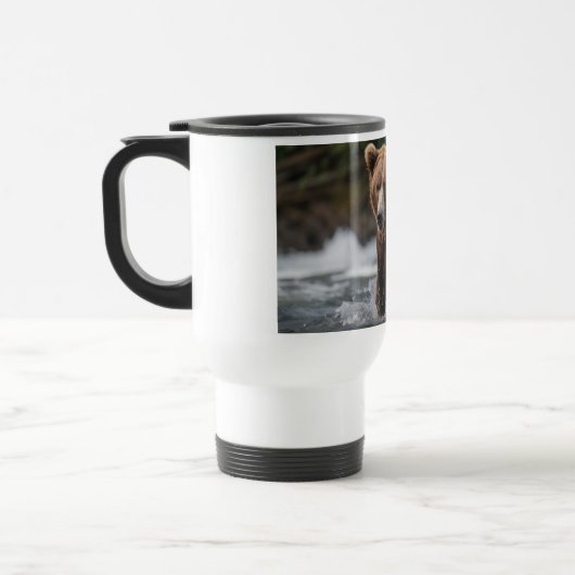 Beer met geelsteen reisbeker (Links)