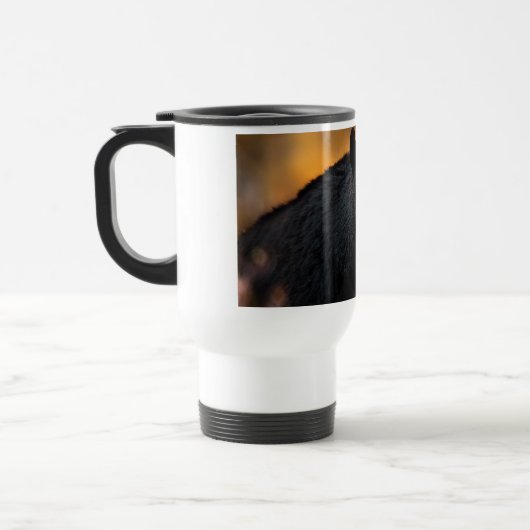 Beer met geelsteen reisbeker (Links)