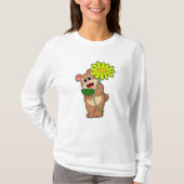 Beer met gele ventilator t-shirt (Voorkant)