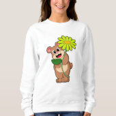 Beer met gele ventilator trui (Voorkant)