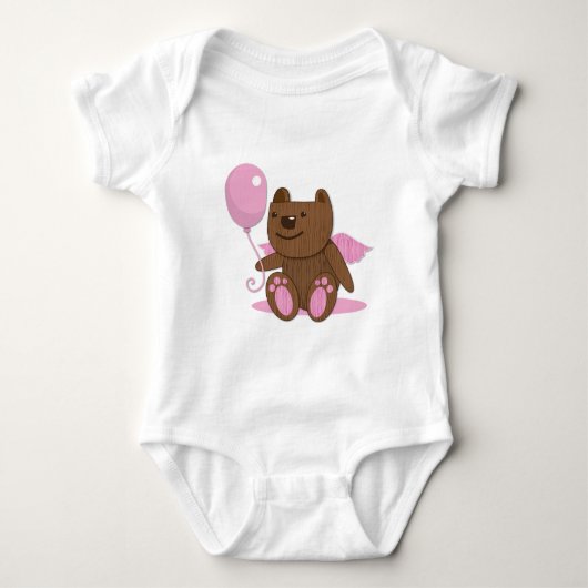 Beer met geschenken, van hout romper (Voorkant)