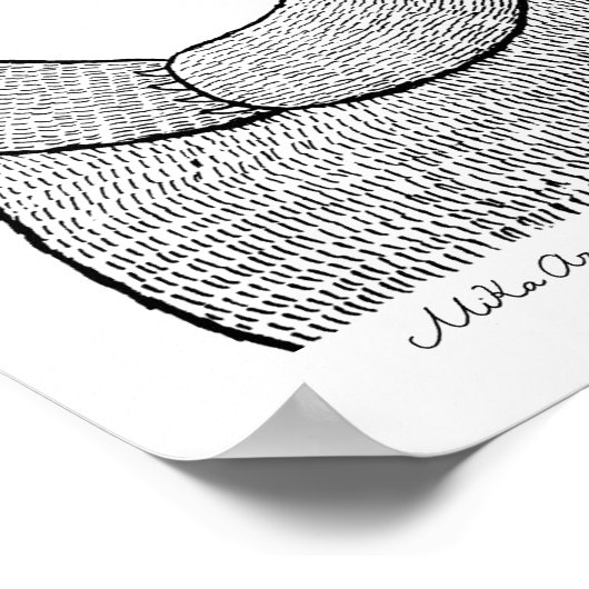 Beer met hart bosdier grote Zachte beer Poster (Hoek)