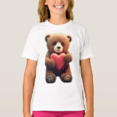 Beer met hartslag t-shirt (Voorkant)