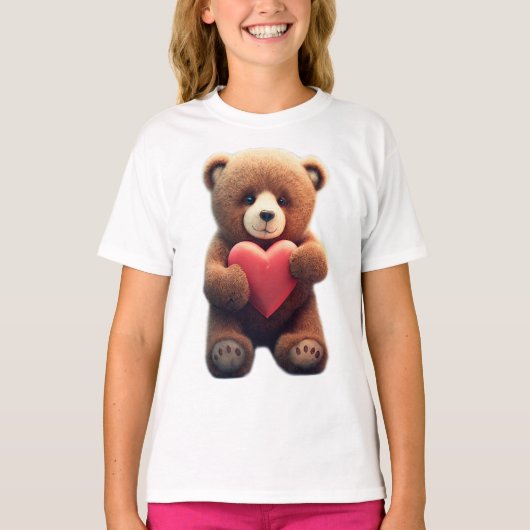 Beer met hartslag t-shirt (Voorkant)