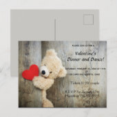 Beer met Heart Valentijnsdag Invitation Kaart (Voorkant / Achterkant)