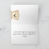 beer met Heart Waterverf Kaart (Binnen)