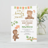 Beer met het Baby shower van Eucalyptus Kaart (Staand voorkant)