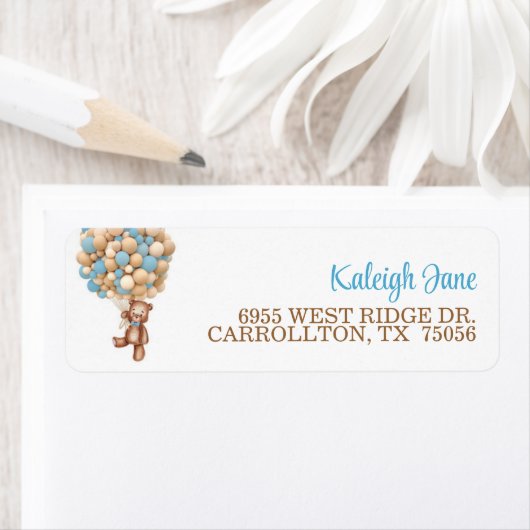 Beer met het Etiket van het Adres van Balloons (Insitu)