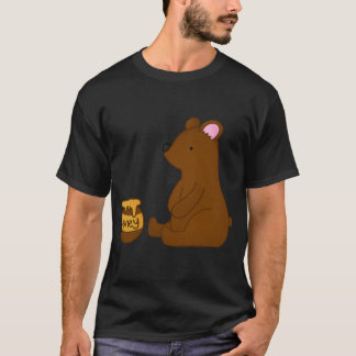 Beer met honingpot familie jongen t-shirt