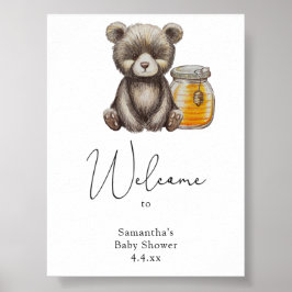 Beer met honingpot - Welcome Foam Board Poster