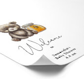 Beer met honingpot - Welcome Foam Board Poster (Hoek)