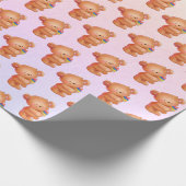 Beer met ijskap cadeaupapier (Hoek)