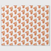 Beer met ijskap cadeaupapier (Vlak)