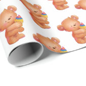 Beer met ijskap cadeaupapier (Rol Hoek)