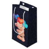 Beer met ik hou van jullie ballonnen klein cadeauzakje (Voorkant Gekanteld)