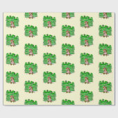 Beer met JOY Christmas Cadeaupapier (Vlak)