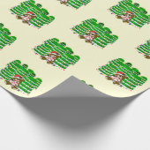 Beer met JOY Christmas Cadeaupapier (Hoek)