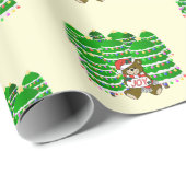 Beer met JOY Christmas Cadeaupapier (Rol Hoek)