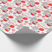 Beer met kerstmis Kinder Cadeaupapier (Hoek)