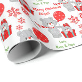 Beer met kerstmis Kinder Cadeaupapier (Rol Hoek)