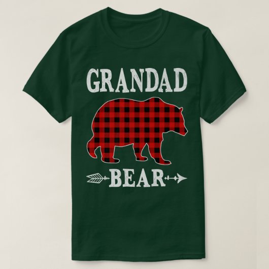 Beer met kerstmis Pajama Red Pset Buffalo Fa T-shirt (Design voorkant)