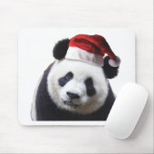 Beer met Kerstmis Panda met Santa Hat Muismat (Met muis)
