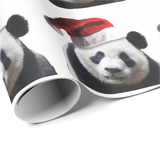Beer met kerstpanda cadeaupapier (Rol Hoek)