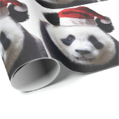 Beer met kerstpanda cadeaupapier (Rol Hoek)