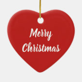 Beer met kerstpanda keramisch ornament (Achterkant)