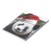 Beer met kerstpanda notitieblok (Linkerzijde)