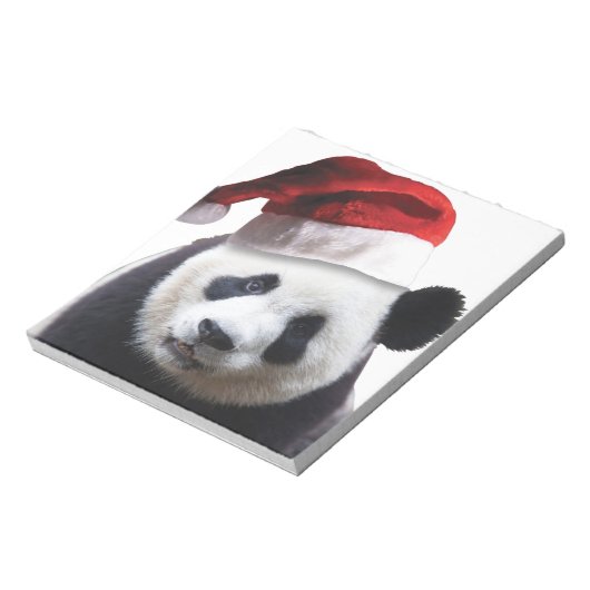 Beer met kerstpanda notitieblok (Linkerzijde)