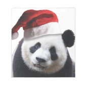 Beer met kerstpanda notitieblok (Voorkant)