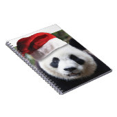 Beer met kerstpanda notitieboek (Rechterzijde)