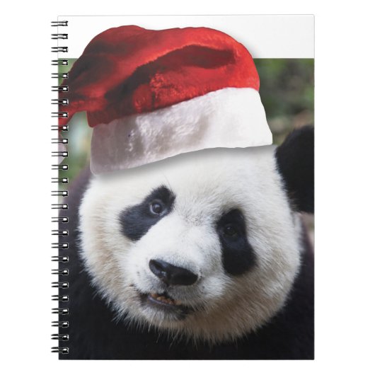 Beer met kerstpanda notitieboek (Voorkant)
