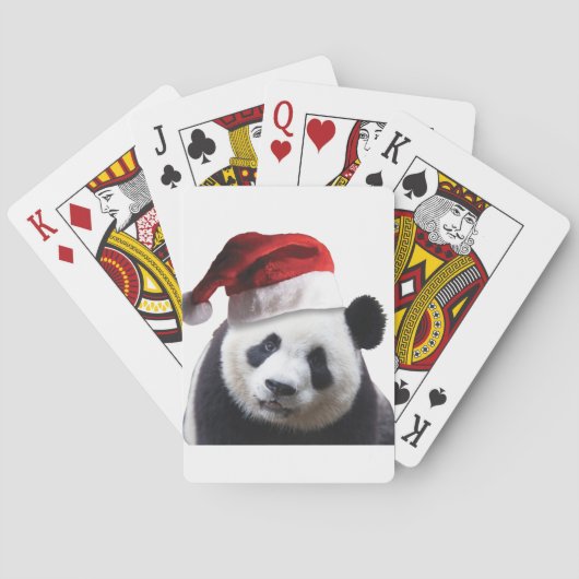 Beer met kerstpanda speelkaarten (Achterkant)